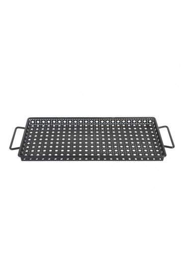 Home Tableware & Barware | 1950s Mathieu Mategot Style Perforated Black Metal Serving Tray - WO61935