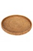 Home Tableware & Barware | Artifacts Rattan Round Serving / Ottoman Tray in Honey Brown - 19 - IQ55816