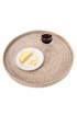 Home Tableware & Barware | Artifacts Rattan Round Serving / Ottoman Tray in White Wash - 19 - OW85449