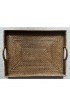 Home Tableware & Barware | Contemporary Artifacts Large Honey Brown Woven Rattan Tray - JY27857