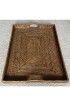 Home Tableware & Barware | Contemporary Artifacts Large Honey Brown Woven Rattan Tray - JY27857