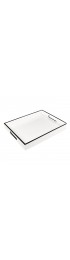 Home Tableware & Barware | Spritely Home Reiko Tray, White with Black Trim - PU89507