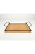 Home Tableware & Barware | Acrylic, Brass & Rattan Serving Tray by Christian Dior, Italy, 1970s - VS83523