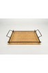Home Tableware & Barware | Acrylic, Brass & Rattan Serving Tray by Christian Dior, Italy, 1970s - VS83523