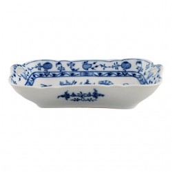 Home Tableware & Barware | Antique Blue Onion Serving Tray in Hand-Painted Porcelain from Stadt Meissen - YF93433