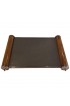 Home Tableware & Barware | Art Deco Period Rosewood and Chrome Mirror Top Serving Tray - EQ07075