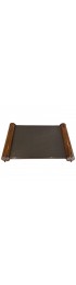 Home Tableware & Barware | Art Deco Period Rosewood and Chrome Mirror Top Serving Tray - EQ07075
