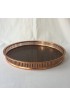 Home Tableware & Barware | Copper Galleried Faux Wood Tray - LR52162