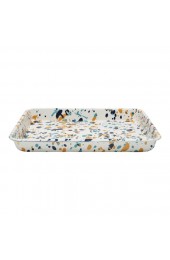 Home Tableware & Barware | Crow Canyon Home Enamelware Catalina Small Rectangle Tray in Bermuda Buttercup - RS93976