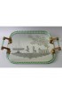 Home Tableware & Barware | Mirrored Tray With Murano Glass Gallery Attributed to Barovier - XO59053