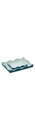 Home Tableware & Barware | The Lacquer Company for Chairish Belles Rives Marine Blue/Sage Trays- Set of 2 - TV35934
