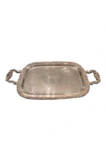 Home Tableware & Barware | Vintage 1970s Silver Plate Serving / Vanity Tray - RL36510