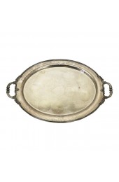 Home Tableware & Barware | Vintage Mid 20th Century Reed & Barton Silver-Plated Handled Oval Serving Tray - CQ36041