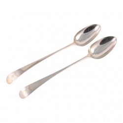 Home Tableware & Barware | 1783 Hester Bateman Sterling Silver Serving Spoons- a Pair - JC10294