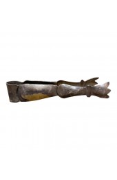 Home Tableware & Barware | 1950s Los Castillo Brass & Silver Sculptural Ice Tongs - ZL55257
