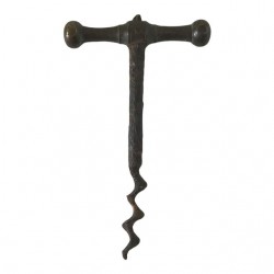 Home Tableware & Barware | 19th-Century French Brass and Iron Corkscrew - MB12317