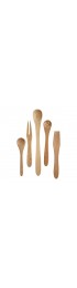 Home Tableware & Barware | 2000s Crate & Barrel Wooden Bamboo Utensils Set- 5 Pieces - VQ93869