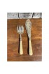 Home Tableware & Barware | Antique Embellished English Silverplate Fish Knife & Fork Serving Set- 2 Pieces - PR04964