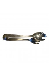 Home Tableware & Barware | Buccellati Sterling Silver Art Deco Tiber Pattern Ice Tongs - ZT93723