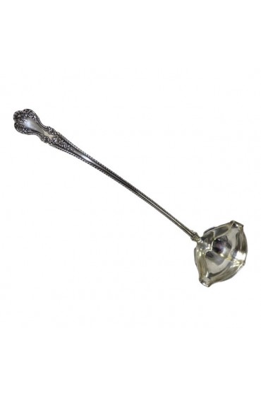 Home Tableware & Barware | Large Antique American Sterling Silver Punch Bowl Ladle by Gorham - IF66895