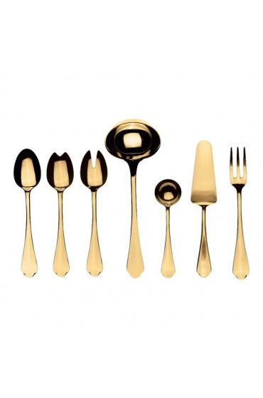 Home Tableware & Barware | Mepra Dolce Vita 7-Piece Serving Set, Mirror Oro - IM05198