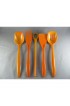 Home Tableware & Barware | Mid-Century Machi Orange & Yellow Swirl Citrine Melamine Melmac Utensils - Set of 5 - GS44815