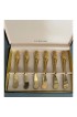 Home Tableware & Barware | Vintage 24 Kt Gold-Plated Cocktail Spreaders With Pineapple Handle- Set of 6 - VX54421