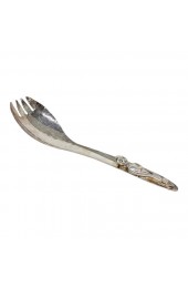 Home Tableware & Barware | Vintage Acme Inuit Totem Hammered Silverplate Salad Server Fork - AV57255