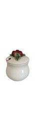 Home Tableware & Barware | Vintage Bordallo Pinheiro Cherries Sugar Jam Bowl W/ Lid - PT72581