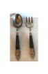 Home Tableware & Barware | Vintage Brass and Rosewood Serving Set - MX36321