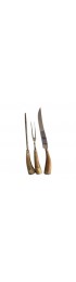 Home Tableware & Barware | Vintage Carving Set, Knife Fork Sharpener - 3 Piece Set - AL69706