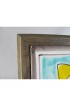 Home Tableware & Barware | 1960s DeSimone Hand Painted Sun Ceramic Tile Wood Frame - OF12789