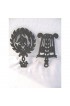 Home Tableware & Barware | 1970s Americana Black Cast Iron Hanging Trivets, a Pair - EP50350