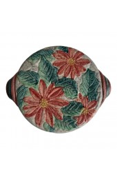 Home Tableware & Barware | 2000s Poinsettia Ceramic Trivet- Made in Italy - JG92512
