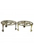 Home Tableware & Barware | Antique English Brass Scottish Lion Trivets, a Pair - LO06510