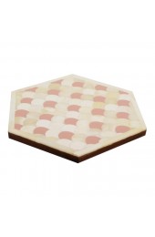 Home Tableware & Barware | Casa Cosima Orchard Trivet Hexagon in Scallop Pattern - ZH09557