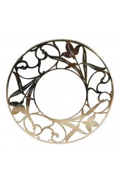 Home Tableware & Barware | French Sterling Silver Overlay Glass Trivet - GC75767