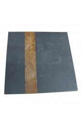 Home Tableware & Barware | Mid 20th Century Harpswell House of Maine Attributed Phillip Lloyd Powell-Style Slate and Walnut Square Trivet - VS62462