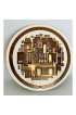 Home Tableware & Barware | Vintage Mid-Century Modern Georges Briard Raised Gold on Porcelain Trivet - RK21184