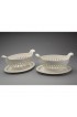 Home Tableware & Barware | English Creamware Pottery Fruit Baskets & Stands - A Pair - EL99611