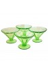 Home Tableware & Barware | Green Glass Dessert Bowls - Set of 4 - RM74073