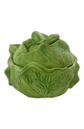 Home Tableware & Barware | Mid-Century Americana Folk Art Holland Mold Cabbage Lidded Bowl - BX18882