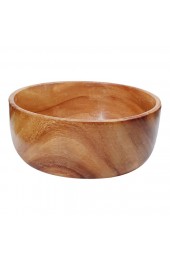 Home Tableware & Barware | Mid-Century Hand Turned Bowl From Single Piece of Wood With Beautiful Blonde Wavy Grain - NQ48489