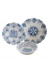 Home Tableware & Barware | Moroccan Blue Melamine Salad Bowl, 13.75 - OW67927