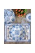 Home Tableware & Barware | Moroccan Blue Melamine Salad Bowl, 13.75 - OW67927