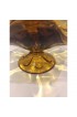 Home Tableware & Barware | Vintage 50s Amber Glass Footed Pedestal Fruit Bowl Compote - ZM75457