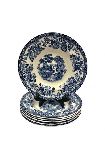Home Tableware & Barware | Vintage Alfred Meakin Staffordshire Tonquin Bowls - Set of 6 - AH23971