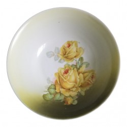 Home Tableware & Barware | Vintage Germany Hand-Painted Yellow Roses Serving Bowl - CQ00837