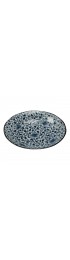 Home Tableware & Barware | Vintage Japanese Porcelain Entree Bowl - Cobalt Blue Asian Style Bowl - SG08256