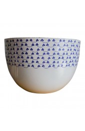 Home Tableware & Barware | Vintage Kaj Franck Hackman Arabia Blue & White Enamelware Clover Bowl - XT18907